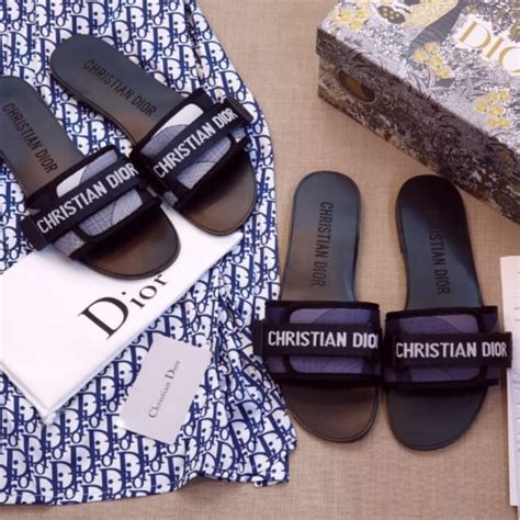 christian dior fluffy slides|Christian Dior slides on sale.